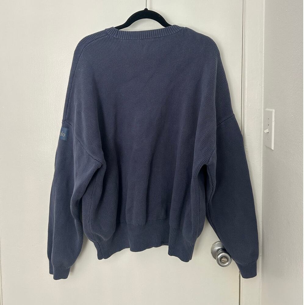 Alo Domain Rib Knit Crew Sweater - Picture 7 of 9